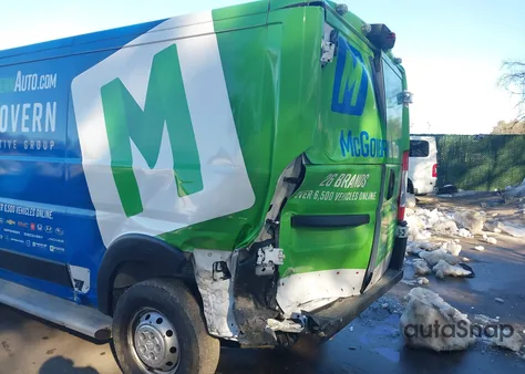 2023 Ram Promaster 2500 Low Roof 136 Wb z USA, uszkodzony, nr VIN 3C6LRVVG6PE551354